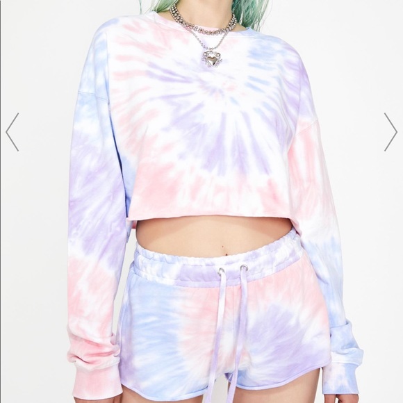 Dolls Kill Sweaters - Dolls Kill moody mystic crop sweatshirt